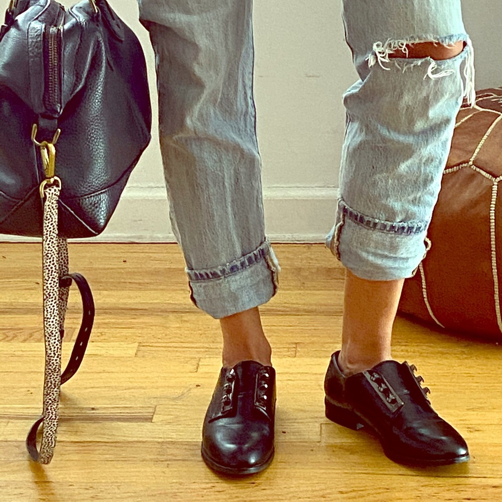 Daphne laceless loafers